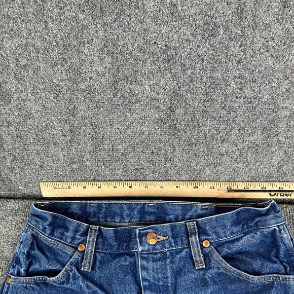 Wrangler Jeans Mens Size 31x34 Blue Straight Fit Mid Rise Western Denim 13MWZPW - Picture 5 of 9